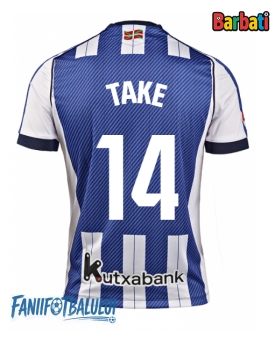 Real Sociedad Takefusa Kubo #14 Tricou Fotbal Replică 2025-26 Barbati Acasa